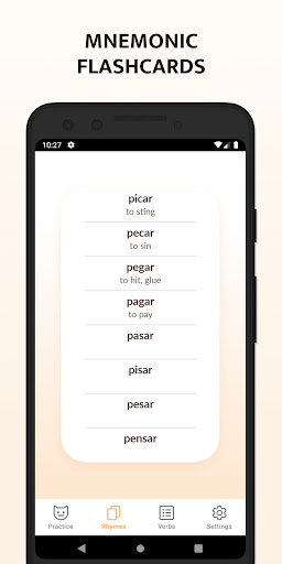 Screenshot of ConjuGato — Spanish Verbs