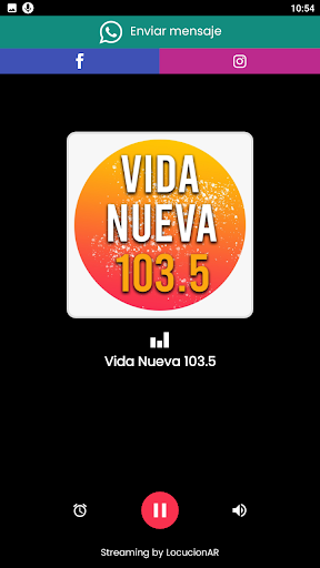 Android application Vida Nueva 103.5 screenshort