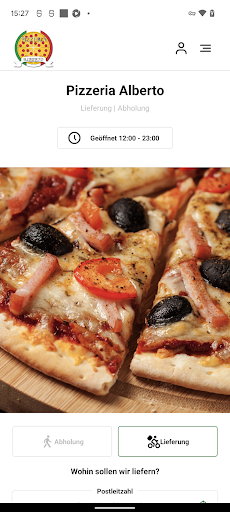 Android application Pizzeria Alberto screenshort