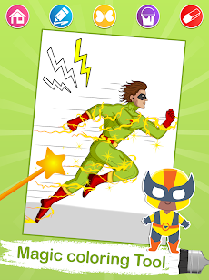 Superhero Coloring Pagesのおすすめ画像3