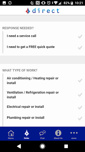 Direct Service Screen 2