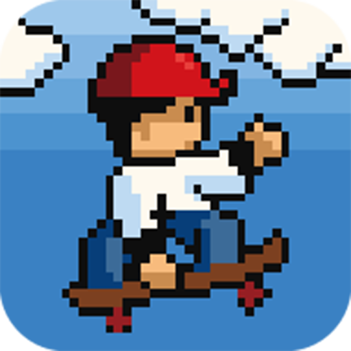 スケートボード ジャンプ (skateboard jump) logo