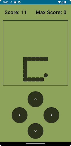 Android application Retro Snake Game screenshort