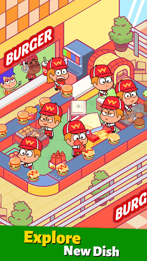 Android application Idle Burger Tycoon-Burger shop screenshort