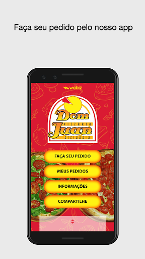 Android application Dom Juan Pizzaria e Esfiharia screenshort