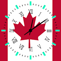 Canada Time Zones Clock