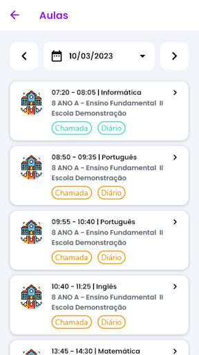 Escolar Professor Screen 2