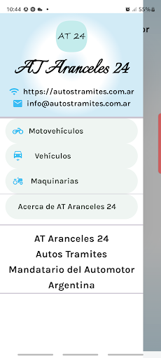 Android application AT Aranceles 24 screenshort
