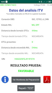 Captura de Pantalla 6 OBD ITV Test android