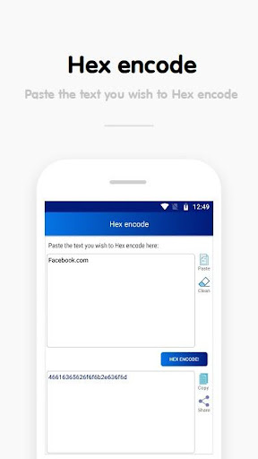 Hex to Text Converter Screen 2