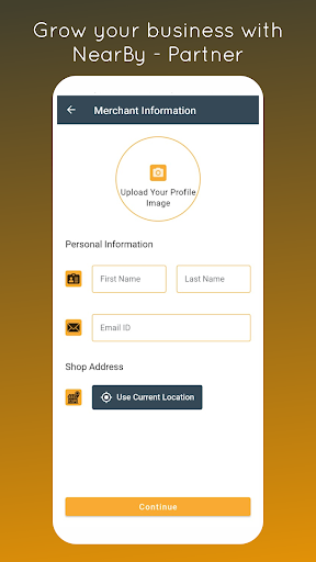 Android application nearBy-Partner: Grow Business screenshort