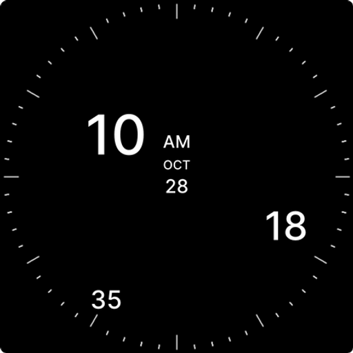 Analog Digital Watch Face Logo
