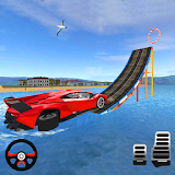 Stunts Car Floating Water Surfer 3D icon