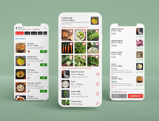 Android application Curry cuts screenshort