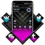Cover Image of डाउनलोड Black Neon Theme Launcher  APK