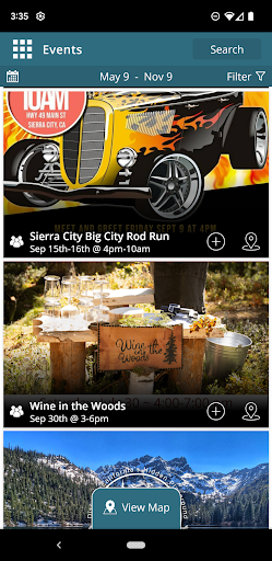 Screenshot of Visit Sierra County CA