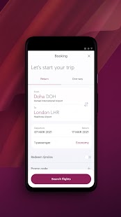 Qatar Airways Screenshot