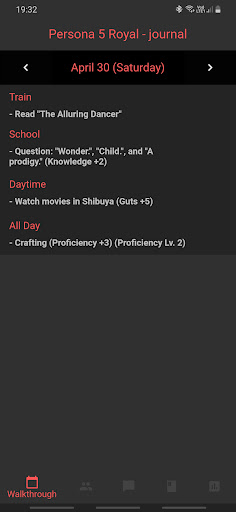 Android application Persona 5 Royal Assist screenshort