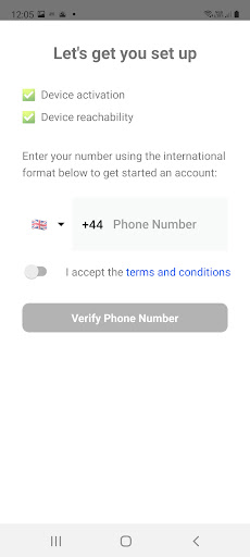 tru.ID authenticator Screen 2