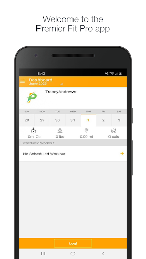 Android application Premier Fit Pro screenshort
