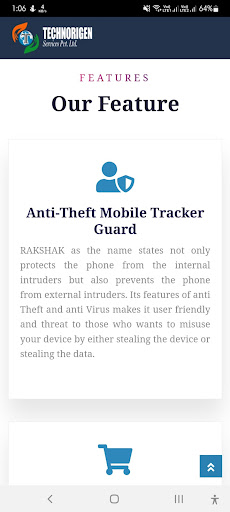 Android application Rakshak screenshort