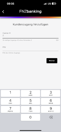 FNZbanking Screen 3