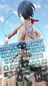 Cool Mikasa AOT Keyboard Theme