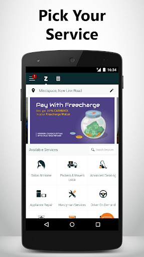 Android application Zimmber Home Services screenshort
