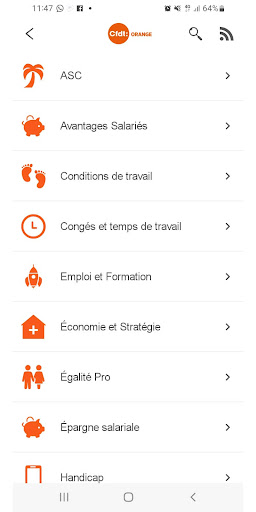 CFDT Orange Screen 2
