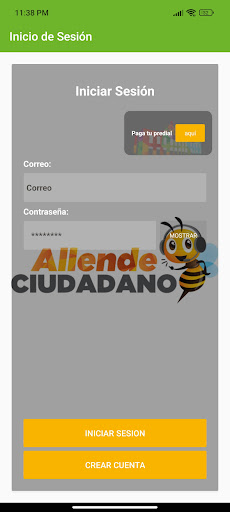 Android application Allende Ciudadano screenshort