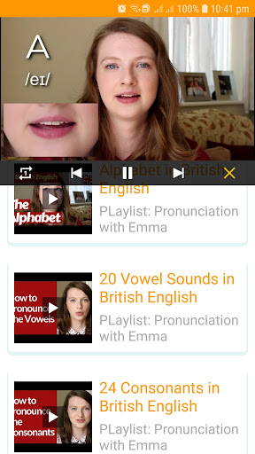 Android application Native English - UK US English screenshort