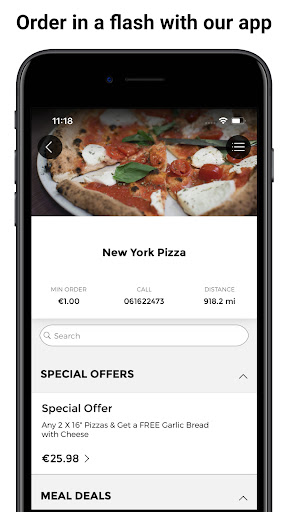 Android application New York Pizza Ballina screenshort
