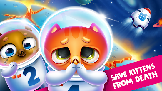 Space Cat Evolution: Kitty collecting in galaxy Screenshot