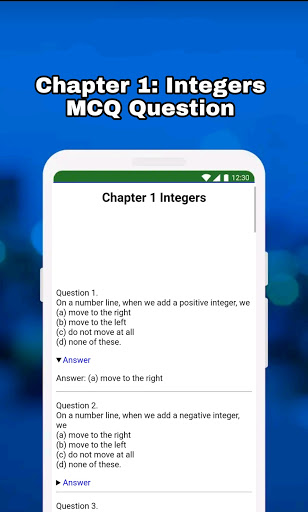 Screenshot of Class 7 Maths Solution English