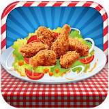 Chicken wings maker cooking icon