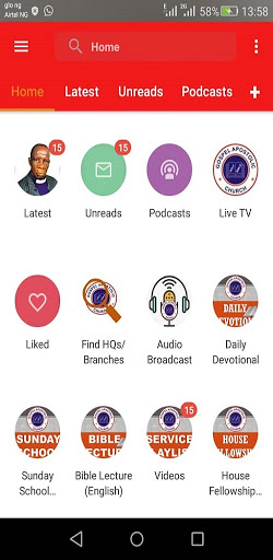 Android application GAC Mobile screenshort