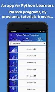 Python Pattern Programs Screenshot