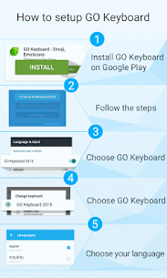 Mint & Gold GO Keyboard theme For PC installation