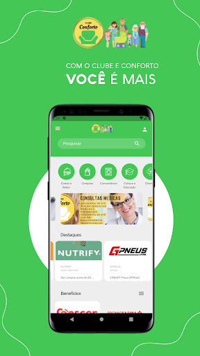 Android application Clube Conforto screenshort