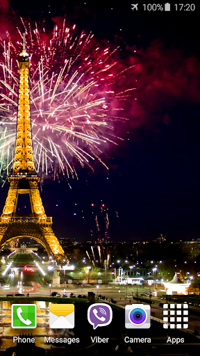 Fireworks in Paris Video Wall Screen 3