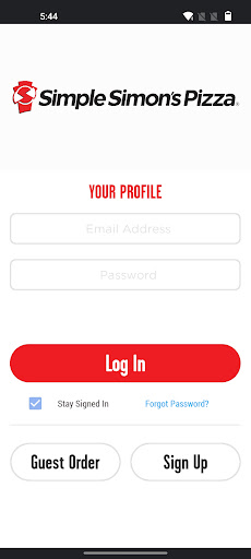 Screenshot of Simple Simon’s Pizza