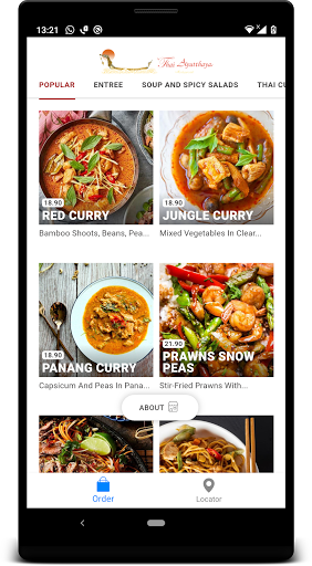 Android application Thai Ayutthaya screenshort