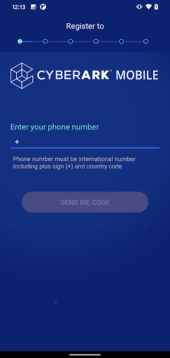 CyberArk Mobile Screen 2