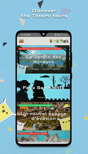 Android application Totemi - Playful tours screenshort