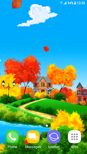 Android application Sunny Autumn Day Live Wallpape screenshort