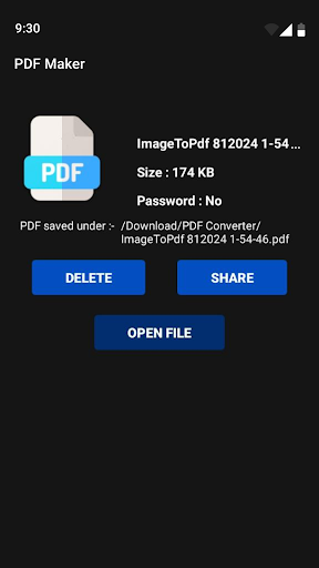 Screenshot PDF converter - JPG to PDF