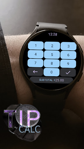 Android application Tip Calculator Wear screenshort