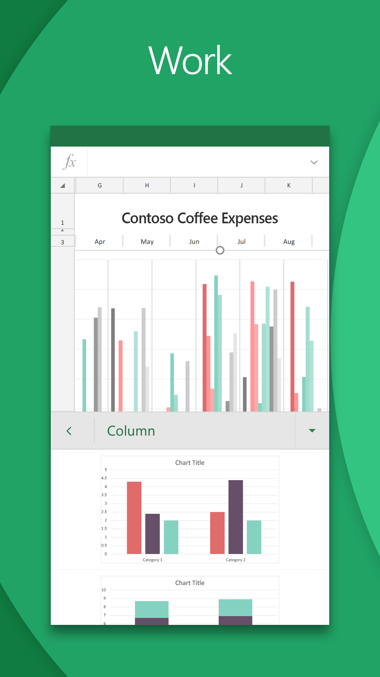 Android application Microsoft Excel: Spreadsheets screenshort
