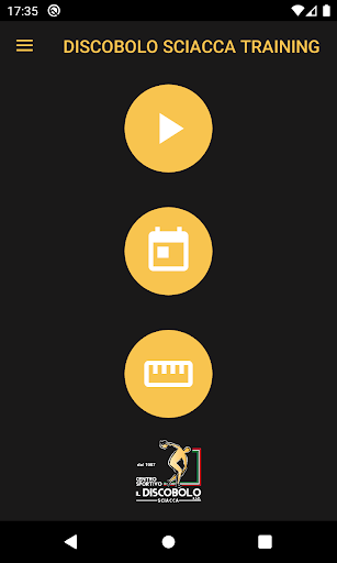 Android application Discobolo Sciacca Training screenshort