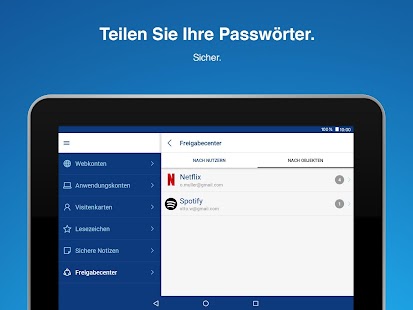 Sticky Password Manager Bildschirmfoto